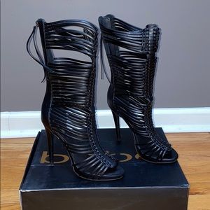 BeBe Gladiator High Heel Black Sandal